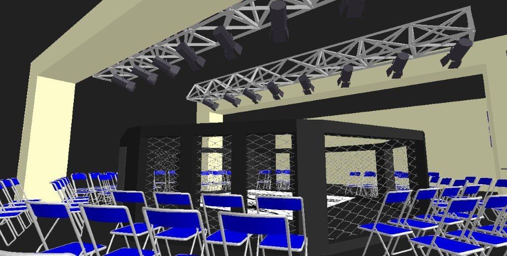 格闘技用ケージ（金網）